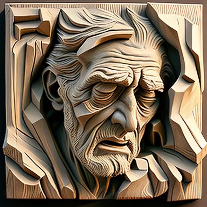 3D модель Річард Томас Скотт, американський художник (STL)